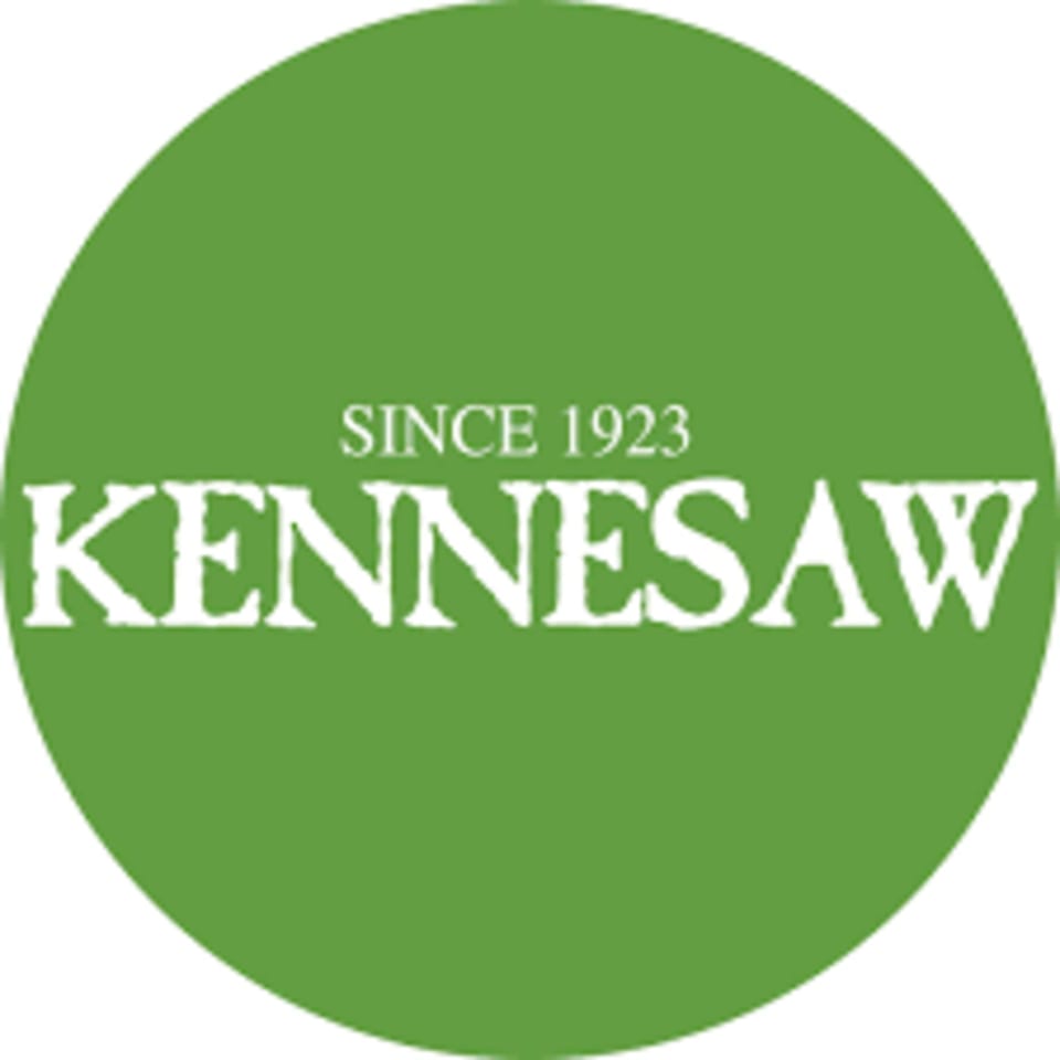 Green circular logo with "SINCE 1923" and "KENNESAW" in white text.