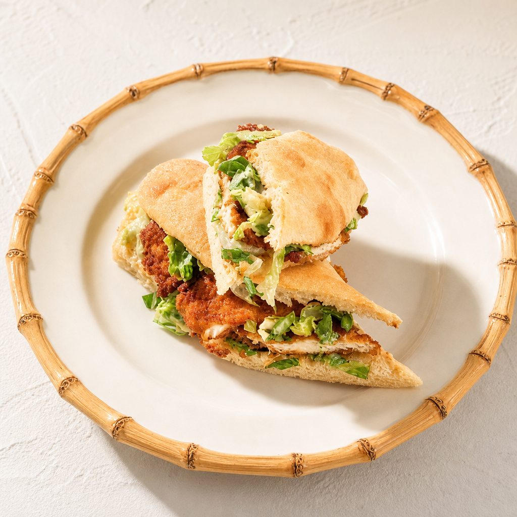 Double Chicken Caesar Sandwich.