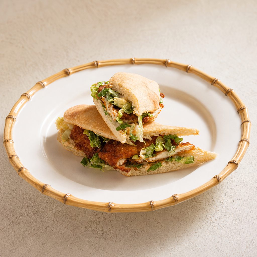 Double Chicken Caesar Sandwich.