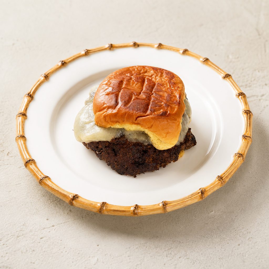 Single House Style Burger.