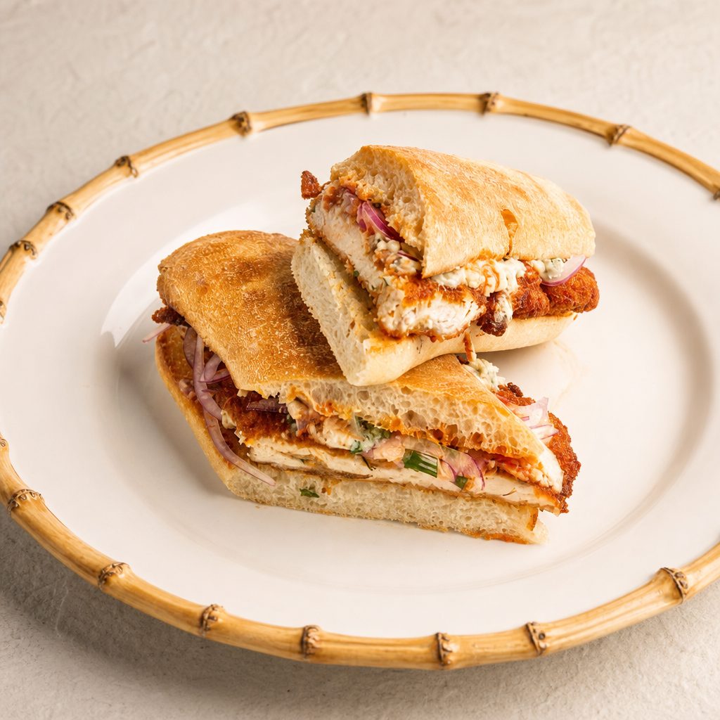 Double Buffalo Chicken Sandwich.