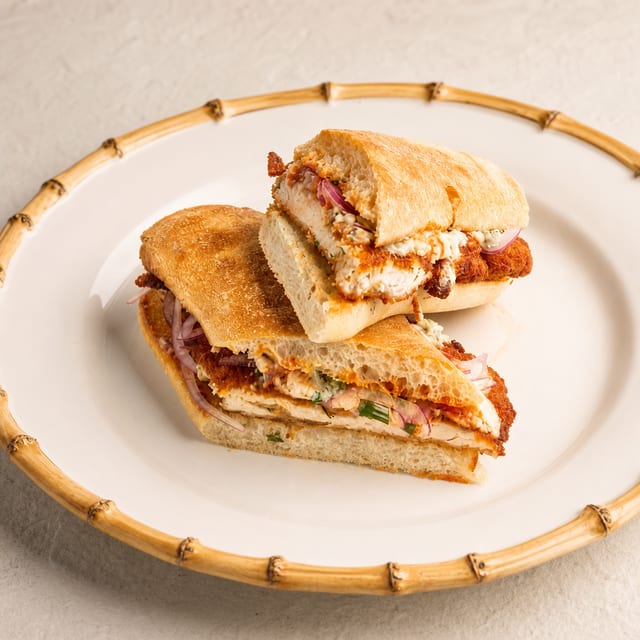 Double Buffalo Chicken Sandwich.