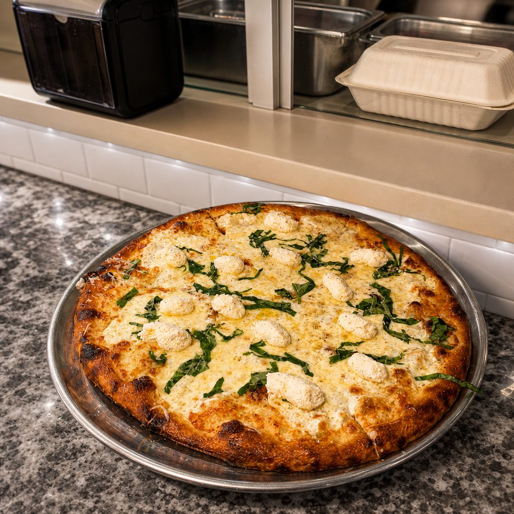 12" Boca White Pizza.