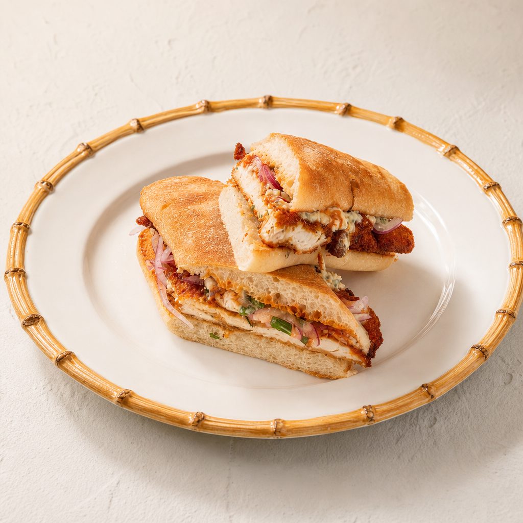 Double Buffalo Chicken Sandwich.