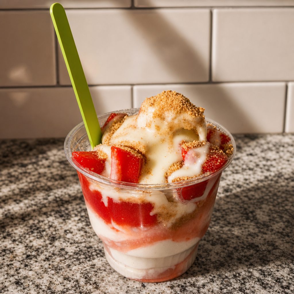 Kool-Aid Peach Pie Sundae.