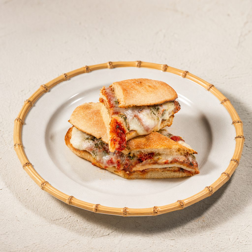 Double Chicken Parm Sandwich.