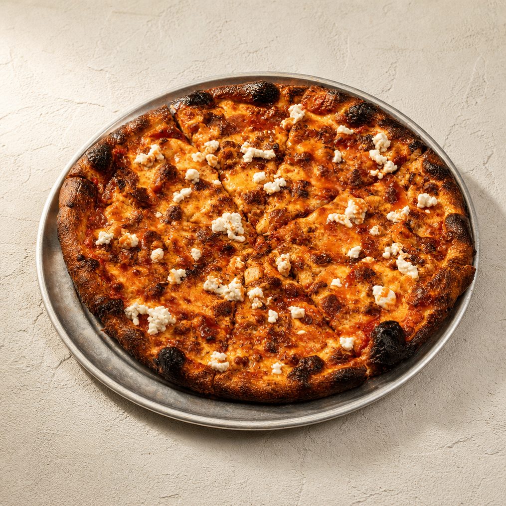 12" Buffalo Chicken Pizza.